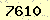 請輸入此驗證碼 : 7610