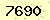 請輸入此驗證碼 : 7690
