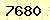 請輸入此驗證碼 : 7680