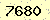 請輸入此驗證碼 : 7680