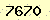 請輸入此驗證碼 : 7670