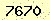 請輸入此驗證碼 : 7670