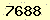 請輸入此驗證碼 : 7688