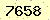 請輸入此驗證碼 : 7658