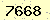 請輸入此驗證碼 : 7668