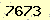 請輸入此驗證碼 : 7673