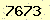 請輸入此驗證碼 : 7673