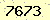 請輸入此驗證碼 : 7673