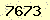 請輸入此驗證碼 : 7673