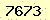 請輸入此驗證碼 : 7673