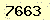 請輸入此驗證碼 : 7663