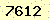 請輸入此驗證碼 : 7612
