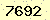 請輸入此驗證碼 : 7692