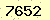 請輸入此驗證碼 : 7652
