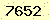 請輸入此驗證碼 : 7652