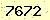 請輸入此驗證碼 : 7672