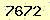 請輸入此驗證碼 : 7672