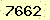 請輸入此驗證碼 : 7662