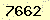 請輸入此驗證碼 : 7662