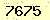 請輸入此驗證碼 : 7675