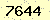 請輸入此驗證碼 : 7644