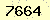 請輸入此驗證碼 : 7664