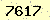 請輸入此驗證碼 : 7617