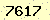 請輸入此驗證碼 : 7617