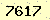 請輸入此驗證碼 : 7617