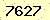 請輸入此驗證碼 : 7627