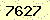 請輸入此驗證碼 : 7627