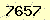 請輸入此驗證碼 : 7657