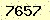 請輸入此驗證碼 : 7657