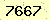 請輸入此驗證碼 : 7667
