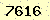 請輸入此驗證碼 : 7616
