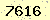 請輸入此驗證碼 : 7616
