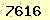 請輸入此驗證碼 : 7616