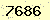 請輸入此驗證碼 : 7686