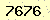 請輸入此驗證碼 : 7676