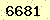 請輸入此驗證碼 : 6681