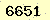 請輸入此驗證碼 : 6651