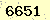 請輸入此驗證碼 : 6651