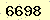 請輸入此驗證碼 : 6698