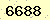 請輸入此驗證碼 : 6688