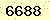 請輸入此驗證碼 : 6688