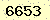 請輸入此驗證碼 : 6653