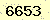 請輸入此驗證碼 : 6653