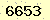 請輸入此驗證碼 : 6653
