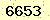 請輸入此驗證碼 : 6653