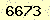 請輸入此驗證碼 : 6673